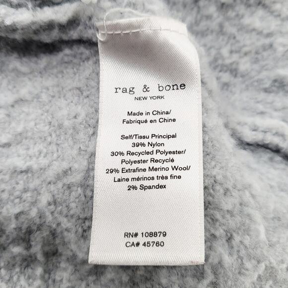 rag & bone Lilou Colorblock Crewneck Fuzzy Sweater Long-sleeve Women's Size S - Picture 5 of 6